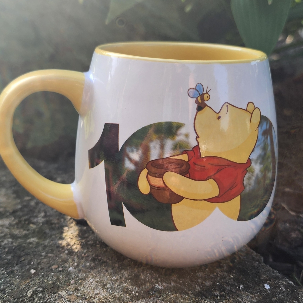 Disney Winnie the Pooh Yellow and White Mug